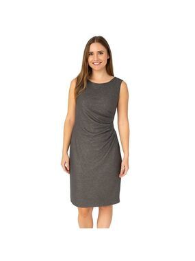 Donna Morgan Cocktail Dress 12 Blue Gold Sleeveless V-Neck Formal Glam Party